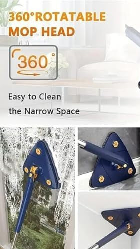 360° Rotatable Adjustable Triangle Multifunctional Cleaning Mop