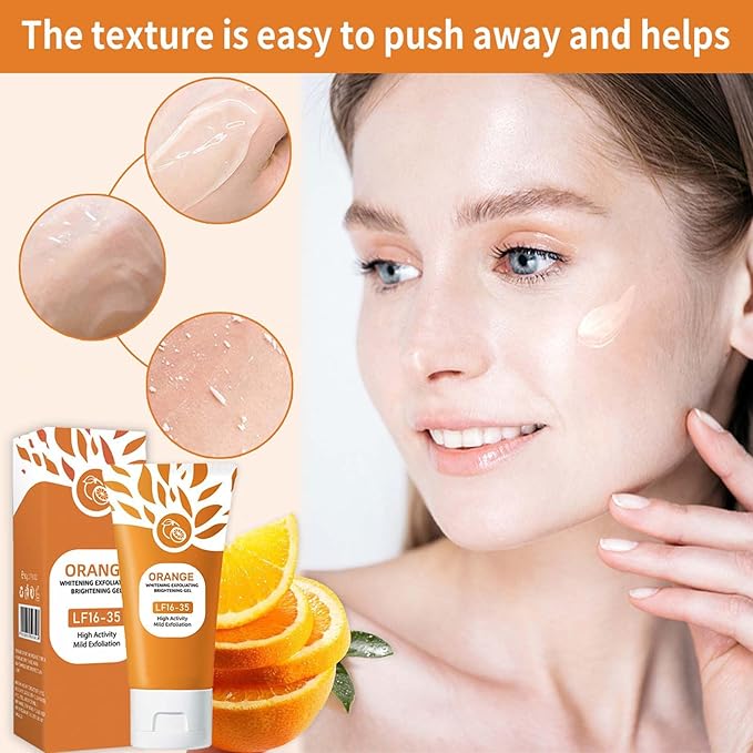 Orange Extract Exfoliating Gel – Brightening &amp; Pore Refining Formula (100g)