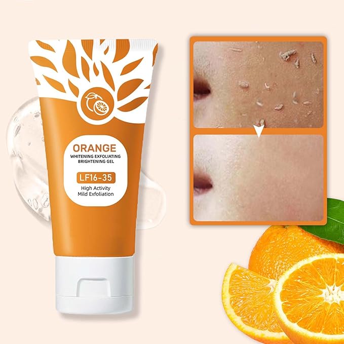 Orange Extract Exfoliating Gel – Brightening &amp; Pore Refining Formula (100g)